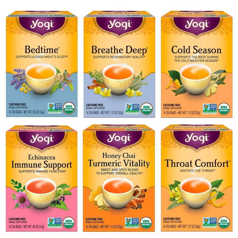 Yogi Tea Get Well Herbal Tea Variety Pack Sampler