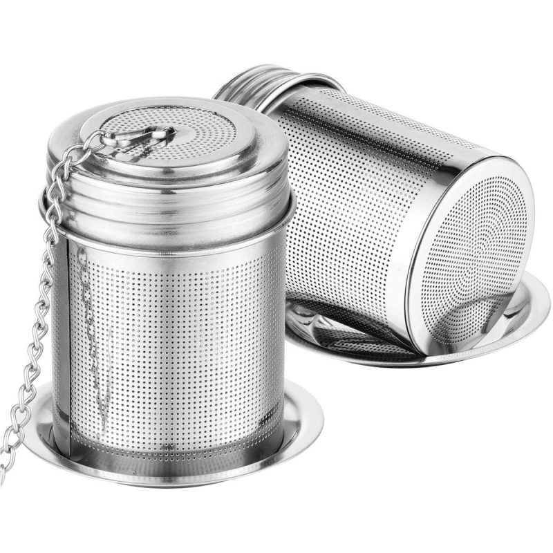 TEEMADE 2Pack Stainless Steel Tea Infuser with Extended Chain